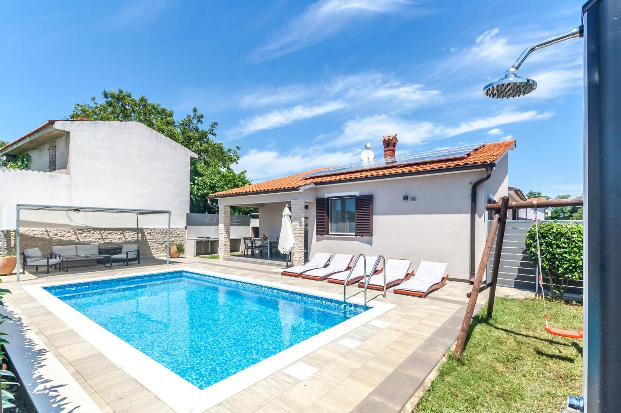 Villa Gortan - Pool House For 7 Guests Near Pula Istria - Ferienhaus Istrien Marcana Ngoại thất bức ảnh