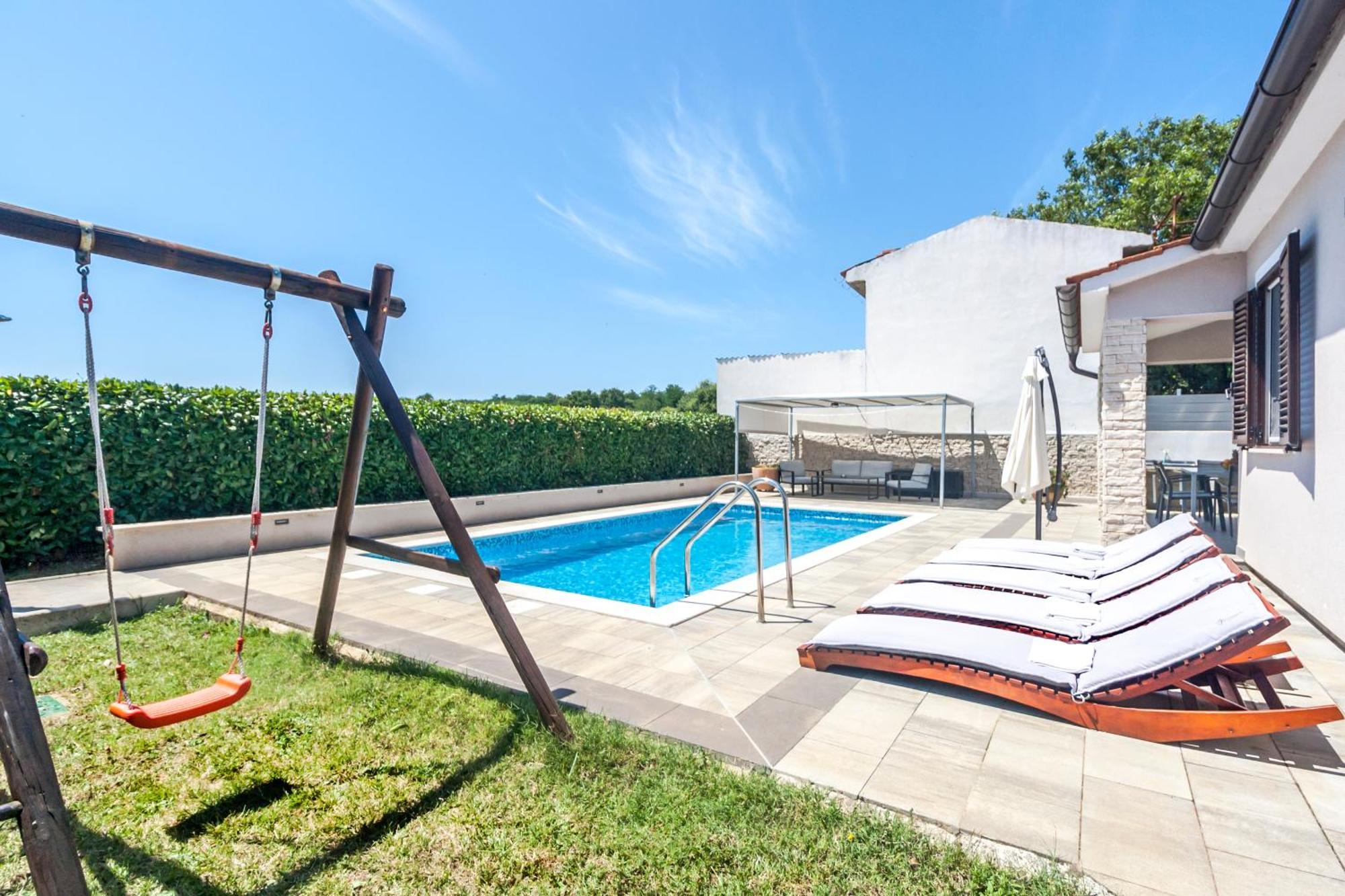 Villa Gortan - Pool House For 7 Guests Near Pula Istria - Ferienhaus Istrien Marcana Ngoại thất bức ảnh