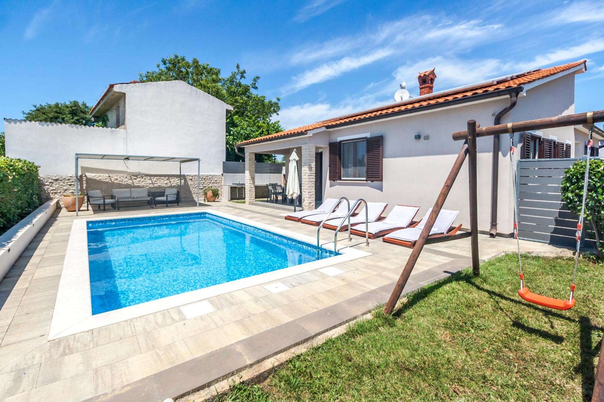 Villa Gortan - Pool House For 7 Guests Near Pula Istria - Ferienhaus Istrien Marcana Ngoại thất bức ảnh